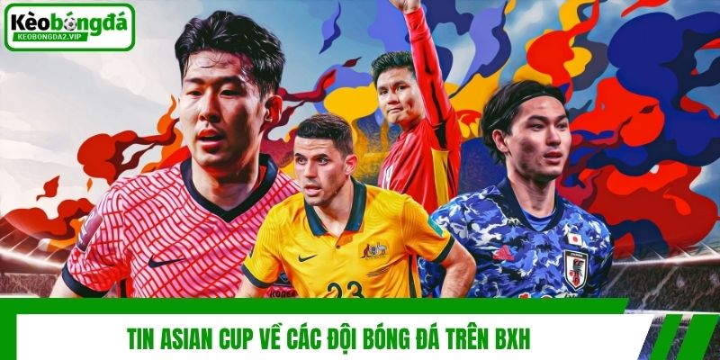 Tin Asian Cup Mới Nhất Và Tác Động Đến Kèo Bóng Đá 3 Tin Asian Cup về các đội bóng đá trên BXH